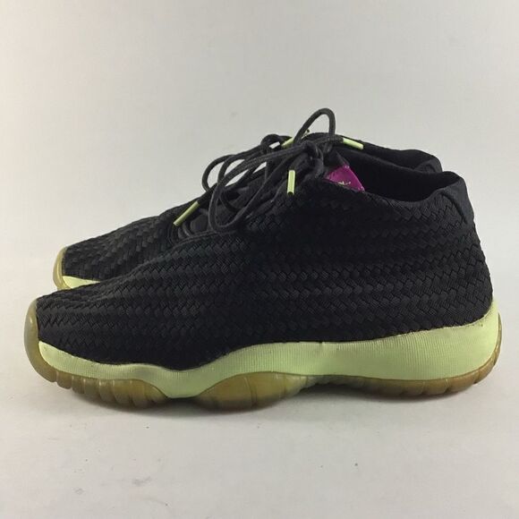 Nike Air Jordan Future GG shoes black liquid lime size 4.5 Y womens 6 685251-018 - Picture 3 of 8